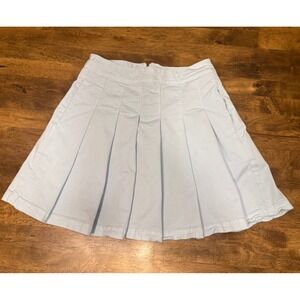 American Eagle Light‎ Blue Pleated Mini Skirt Womens Size 0